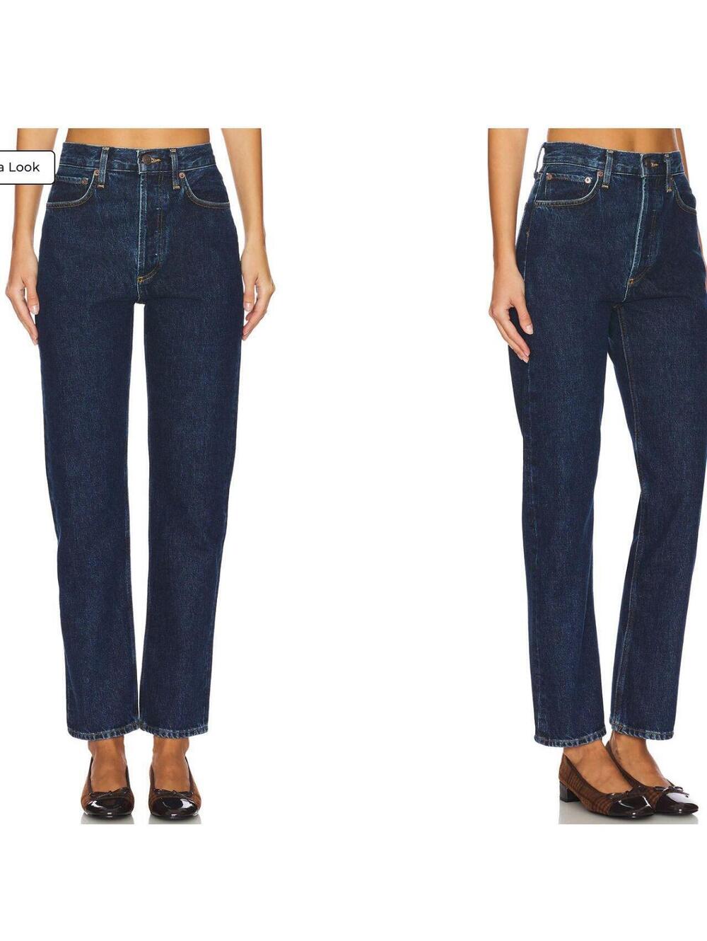 Agolde 90's Pinch Waist High Rise Straight Jeans